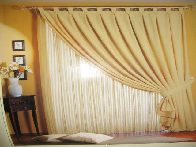 tende da interno drappeggi a scelta del cliente